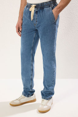 TRENDYOL MAN Mavi Regular Fit Ince Kumas Denim Kot Pantolon Jeans TMNSS25JE00005 - Trendyolmilla фото 3