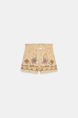 SHORTS BORDADOS ZW COLLECTION / Multicolor - Zara фото 7