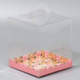 Цена за 5 шт. Коробка кондитерская, сундук, упаковка, Present, 16×16×18 см