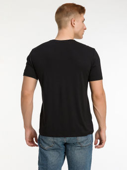 Футболка мужская короткий рукав GREG G145-V-90003 (черный)  фото 4