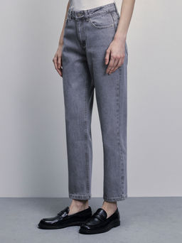 Джинсы straight cropped / Zarina  фото 3