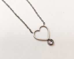 Кулон из стали "Сердце" на цепочке