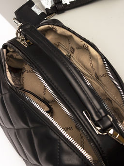 LACCOMA сумка Кристи-Ф826-черный эко кожа хлопок  фото 5