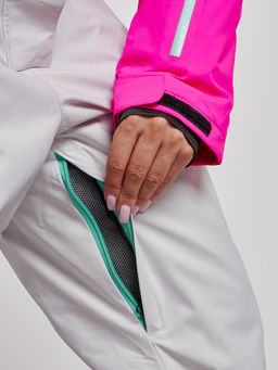 Горнолыжный комбинезон женский зимний розового цвета 2326R - Mtforce фото 16