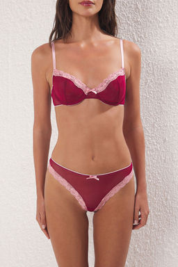 TRENDYOLMILLA Haki Tul Dantel ve Kurdele/Fiyonk Detayl? Kaps?z Orme Ic Camas?r Tak?m? THMSS25CC00024  фото 12