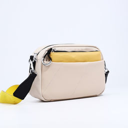 Сумка кросс-боди на молнии, цвет бежевый - Simaland фото 4