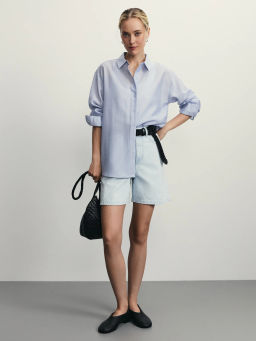 Джинсовые шорты А-силуэта / Zarina  фото 2