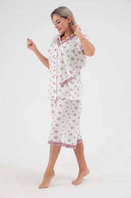 Пижама женская из кулирки Ворожея сердечко кофейное - Амадэль фото 8