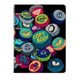 Тетрадь с кольцевым механизмом, 120 л. клетка, арт. 61520/ КРЫШКИ СО СМЫСЛОМ