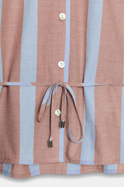 CAMISA RAYAS CORDONES / Marr?n-Azul - Zara фото 11