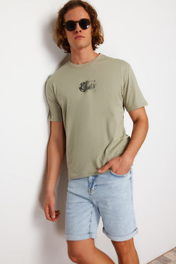 TRENDYOL MAN Siyah Oversize/Genis Kesim Bask?l? %100 Pamuklu T-Shirt TMNSS23TS00261 - Trendyolmilla фото 47