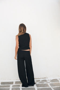 TEXTURED STRAIGHT-FIT TROUSERS - Zara фото 53