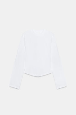 RAGLAN LONG SLEEVE T-SHIRT - Zara фото 8