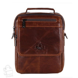 Сумка мужская кожаная 99888Z brown Zinimsk в Новосибирске