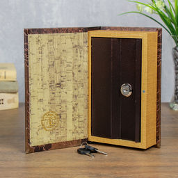 Шкатулка книга-сейф «Филин», дерево, 21×13×5 см