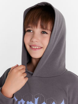 Худи для мальчиков серое с печатью - Mark formelle фото 4