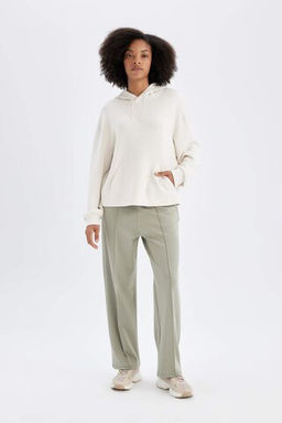 DeFactoFit Jogger Esofman Alt? Basic Duz Standart Fit Genis Paca Skuba Dalg?c Kumas  фото 2