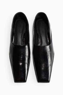 Mocasines de piel con puntera cuadrada - H&m фото 2