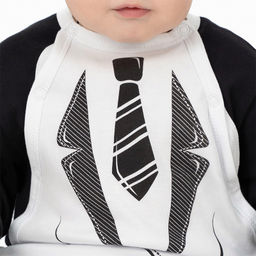 Комбинезон ясельный черный галстук