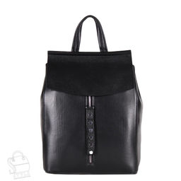 Рюкзак женский кожаный 18067 black Polina&Eiterou/30  в Новосибирске