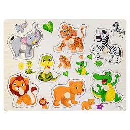 Пазл-вкладыш Зоопарк - Щепочка фото 2