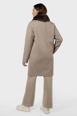 Мех натуральный (песец) Пальто утепленное Термофинн 100 г - El podio фото 6