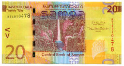 Банкнота 20 тала 2017 года Самоа