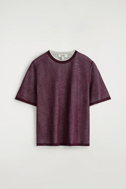 CAMISETA DE PUNTO COMBINADA
