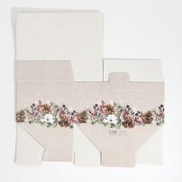 Цена за 2 шт. Коробка подарочная новогодняя складная Новогодняя акварель, 22?15?10 см, Новый год