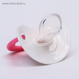 Соска-пустышка ортодонтическая, силикон, от 3 мес., "Кошечка", цвет МИКС розовый/желтый