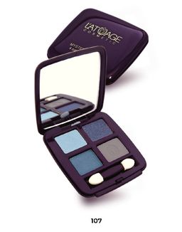 Latuage Тени для век Mysterious Eyes 4-х цветные №107 сине-голубые