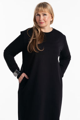 Платье-футер-длинное