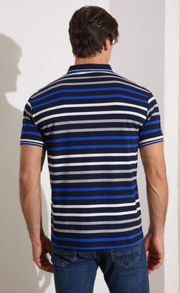 Футболка-поло F411-07-3137 blue - Fine joyce фото 6