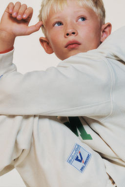 SPORTY HOODIE WITH SLOGAN PRINT - Zara фото 7