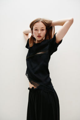 Camiseta con ribete de encaje - H&m фото 8
