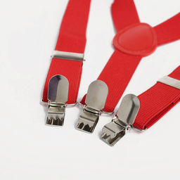 Подтяжки детские, ширина 2,5 см, цвет красный - Simaland фото 5