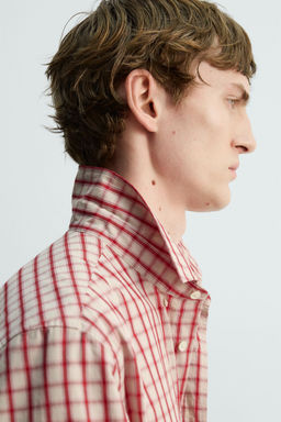 LIMITED EDITION RELAXED FIT CHECK SHIRT - Zara фото 6