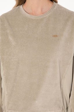 Kad_n A__k Haki Sweatshirt Sepette S_rpriz _ndirim - U.s. polo assn фото 6