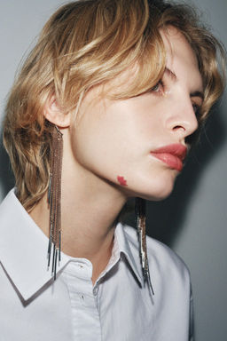 CHAIN CASCADE EAR CUFF EARRINGS - Zara фото 2