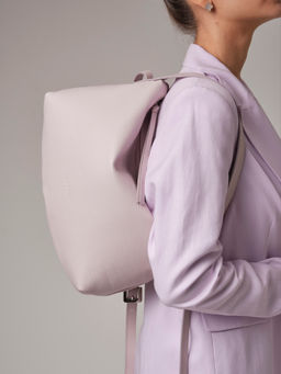 Сумка на плечо багет Deboro 30963 розовый дым