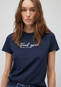 Bask?l? Lacivert Tisort