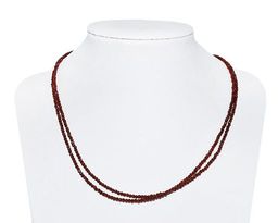 Бусы, шпинель шар грань 2,0 гранатовая, облагороженная, КА-0120