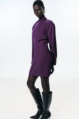 MINI DRESS WITH SCARF - Zara фото 3
