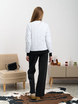 Женский бомбер "ED-06" белый