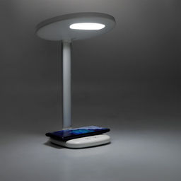 Зеркало настольное Luazon KZ-08, с подсветкой, 30 диододов, беспроводная зарядка, лампа, белое