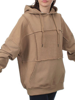 3258 BROWN Худи женское (95% хлопок, 5% эластан) - Fashion фото 2