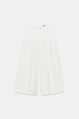 PANTAL?N CULOTTE BOLSILLOS / Crudo - Zara фото 6