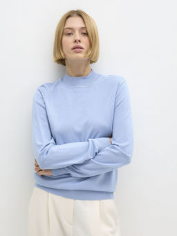 Conso/KTL 240711 - grey-blue Водолазка женская