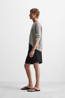 RELAXED FIT FLOWING BERMUDA SHORTS - Zara фото 4