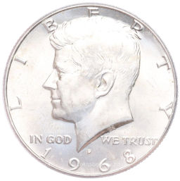 1/2 доллара (50 центов) 1968 года D США